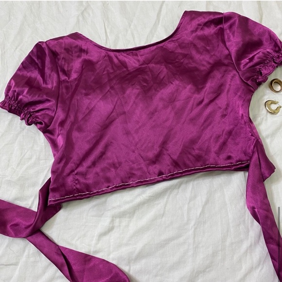 Vintage Silk Crop Top - Picture 6 of 7